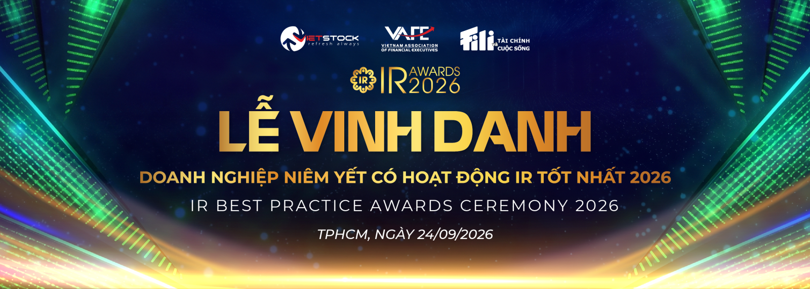 IR Awards 2026: Vinh danh doanh nghiệp niêm yết có hoạt động IR xuất sắc nhất