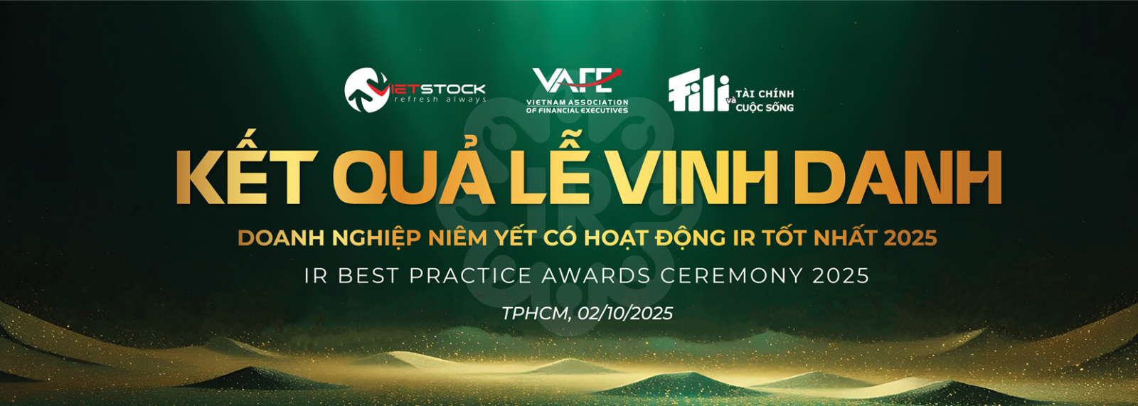 Kết quả lễ vinh danh IR AWARDS 2025